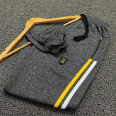 ست نیم زیپ مردانه شلوار گت دار و جیب زیپ دار ورزشی اسپرت