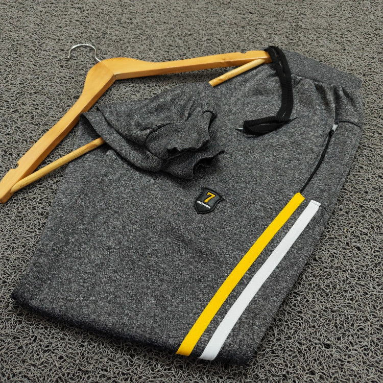 ست نیم زیپ مردانه شلوار گت دار و جیب زیپ دار ورزشی اسپرت