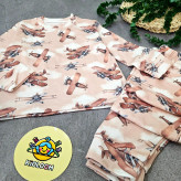 ست لباس راحتی پسرانه طرح هواپیما | لباس خانگی کودک | پنبه با کیفیت