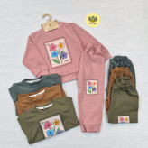 بلوز شلوار دخترانه بهاره ست دخترانه عیدانه پنبه اتوبانی