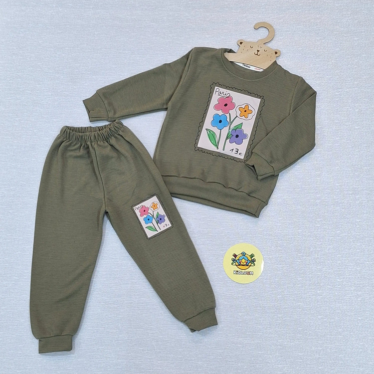 بلوز شلوار دخترانه بهاره ست دخترانه عیدانه پنبه اتوبانی