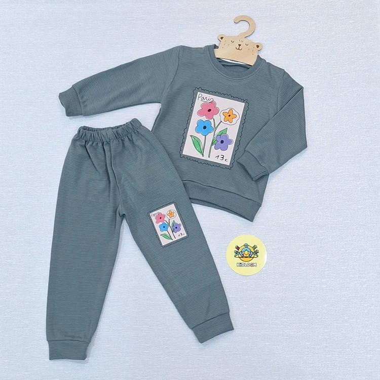 بلوز شلوار دخترانه بهاره ست دخترانه عیدانه پنبه اتوبانی