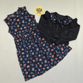 ست کت و سارافون دخترانه طرح گلدار | لباس مجلسی کودک | سایز 2 تا 10 سال