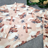 ست لباس راحتی پسرانه طرح هواپیما | لباس خانگی کودک | پنبه با کیفیت