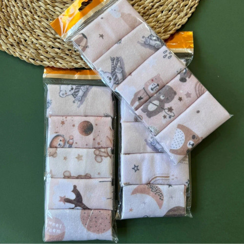 دستمال نوزاد 5 عددی طرح برجسته کارترز صورتی