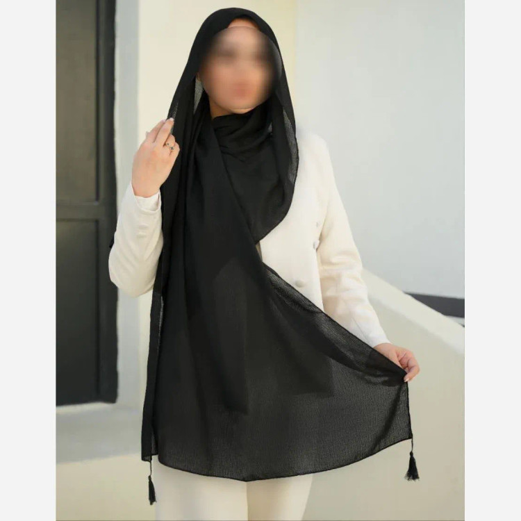 شال مشکی کریشه درختی