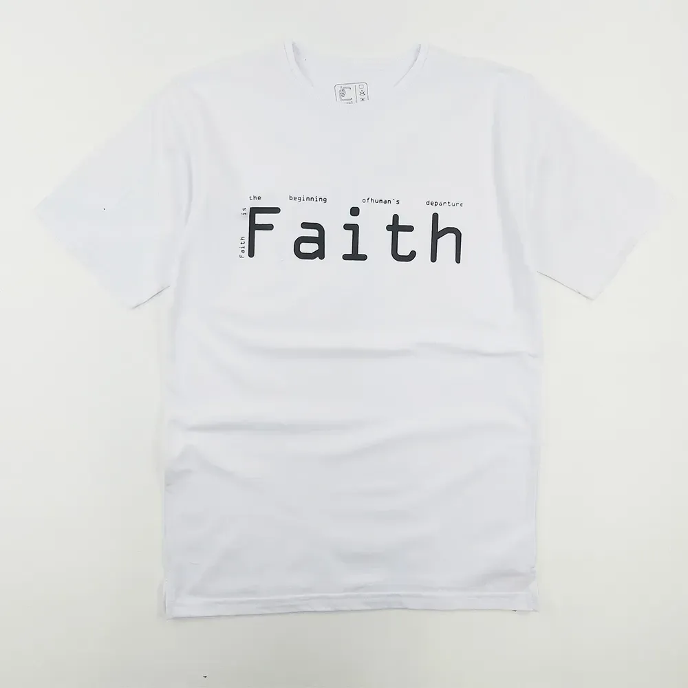 تیشرت مردانه یقه گرد پنبهای مدل FAITH کد 10261