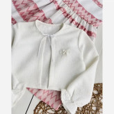 کت و سارافون دخترانه آیسان با کمربند و آستردار، مناسب بهار و تابستان، سایز 6 تا 12 سال