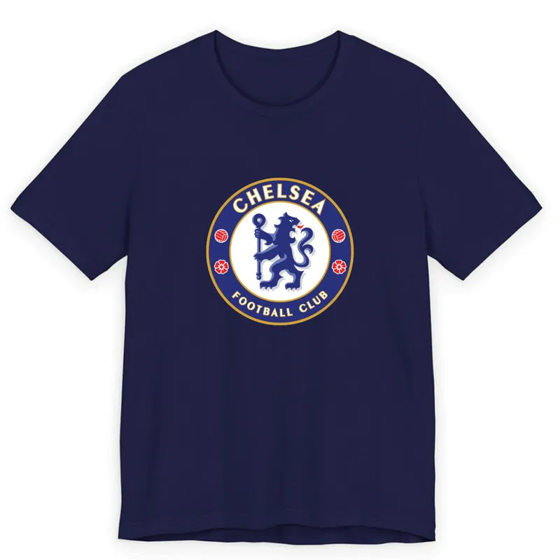 تیشرت آستین کوتاه مردانه یقه گرد طرح فوتبالی چلسی کد 274