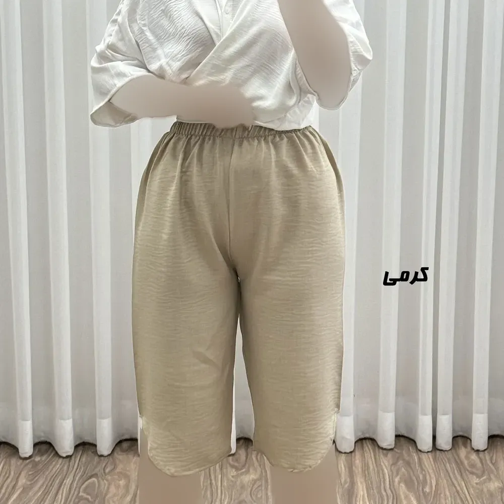 شلوارک زنانه راحتی مدل صوفیا فری سایز مناسب تا سایز 46
