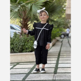 شومیز مشکی دخترانه شانتون نخ