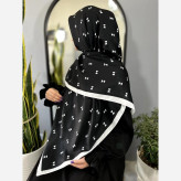 روسری سوپر نخ قواره 140 طرح رزیتا برند میس رز