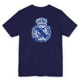تیشرت آستین کوتاه مردانه یقه گرد طرح رئال مادرید مدل 490