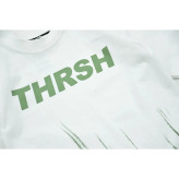 ست تیشرت و شلوارک پسرانه طرح THRSH رنگ سفید کد 11664