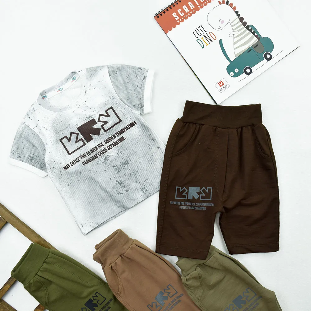 ست تیشرت و شلوارک پسرانه طرح فلش جنس اسپان مناسب بهار و تابستان
