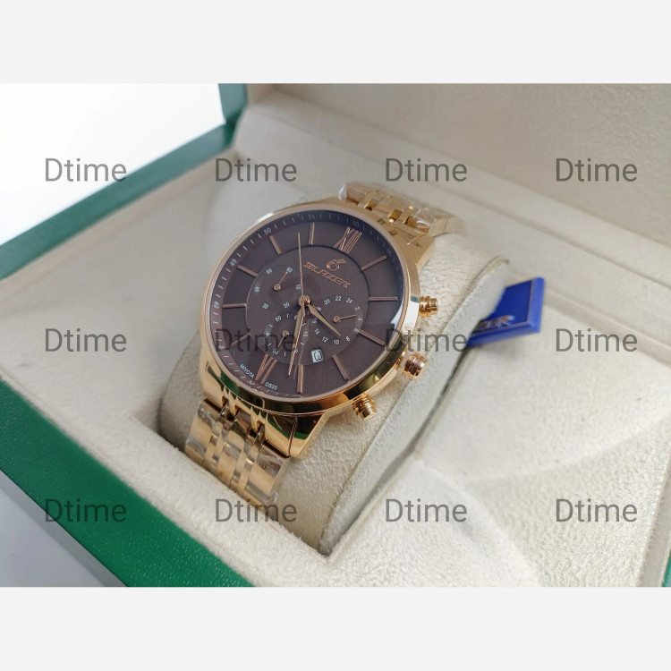 ساعت بلیزر رزگلد صفحه قهوه ای (کافی) 8010 تک مردانه