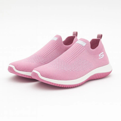 کفش اسکیچرز زنانه جورابی بدون بند مدل AHS 2025 با رویه بافت 5 لایه و زیره طبی پیو
