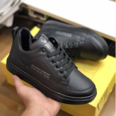 کفش ونس زنانه مدل مادیرا رنگ مشکی با رویه چرم صنعتی و زیره پیو