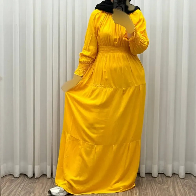 پیراهن ساحلی نخی زنانه مدل خسته فری سایز مناسب تا سایز 46