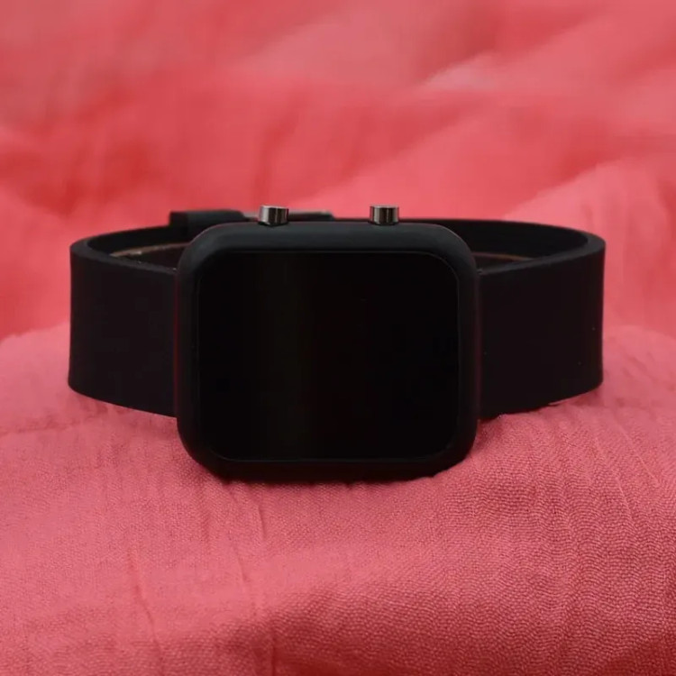 ساعت مچی دیجیتال مستطیل مدل s-307-mes با قابلیت تاریخشمار
