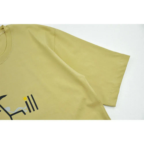 تیشرت باکسی زنانه طرح chill جنس پنبه یقه گرد تک سایز