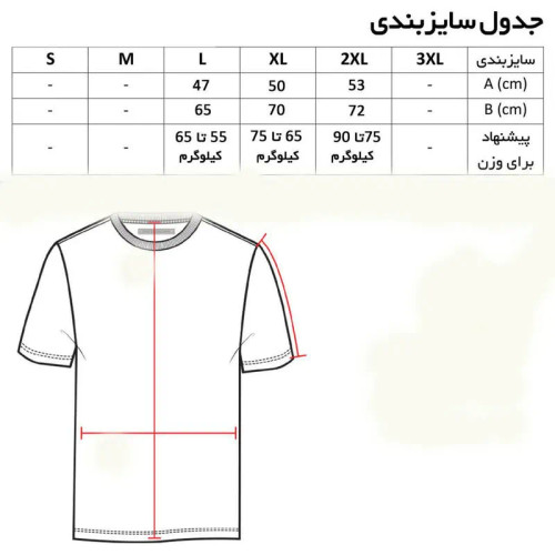 تیشرت آستین کوتاه مردانه مدل T-sa کد 9865 جنس پنبه یقه گرد ساده