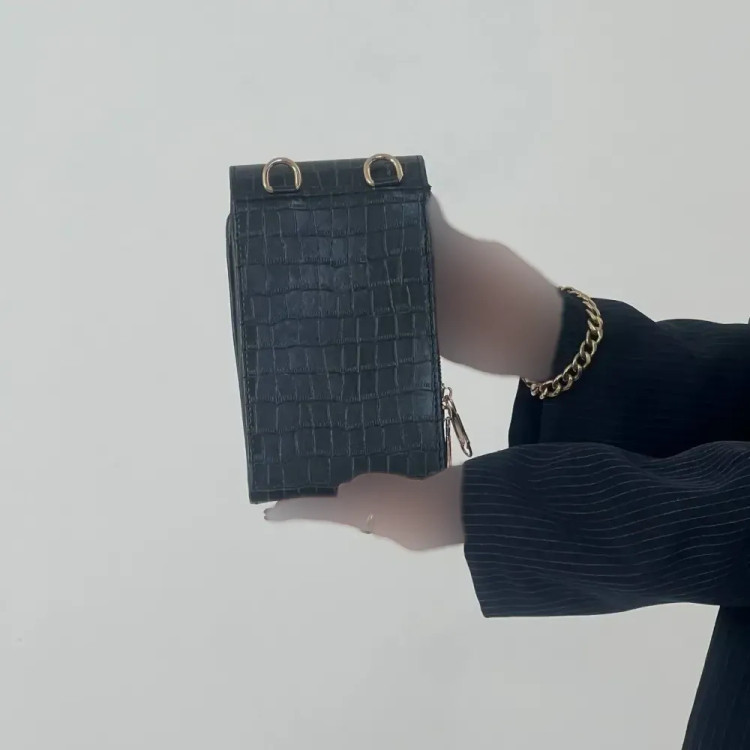 کیف دوشی چرم طرح سنگی زنانه کد 1316