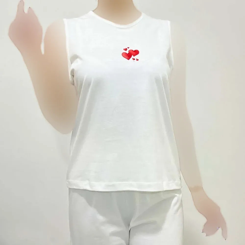 تاپ زنانه نخ پنبه چاپدار کد 1373