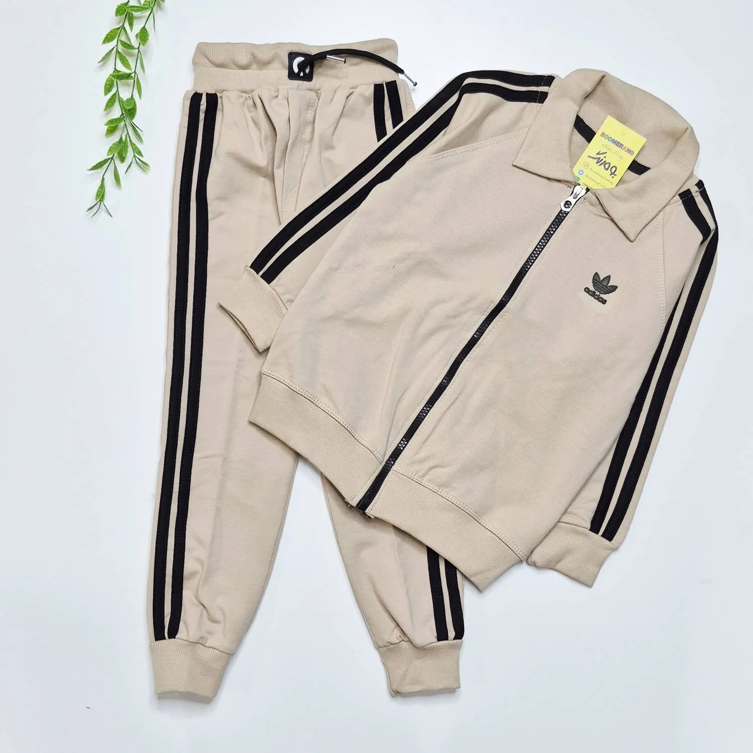 ست دو تکه سوییشرت و شلوار اسپرت و ورزشی طرح آدیداس بچگانه سایز 1 تا 5 سال