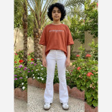 شلوار جین بوتکات دخترانه رنگ سفید کد PIC994
