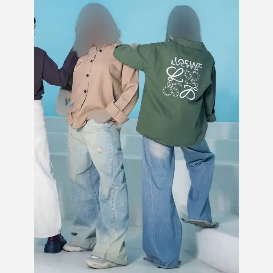 شومیز مانتویی کتان دخترانه سنگ دوزی شده