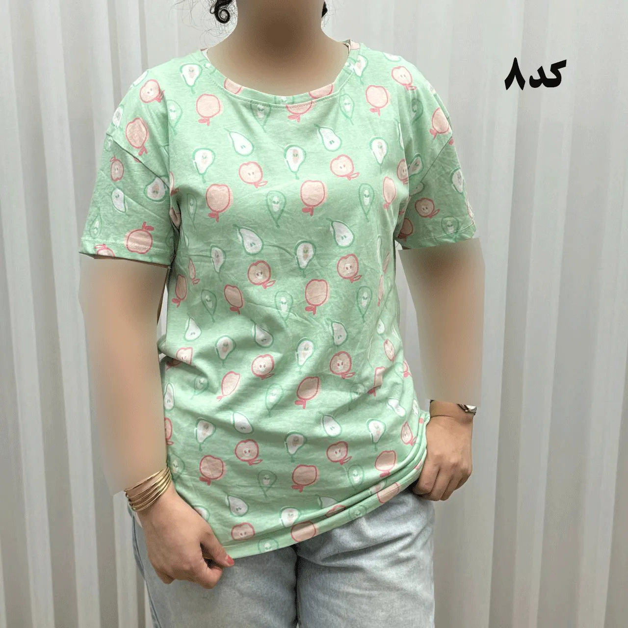 تیشرت طرحدار H&M کد 1170 آبرفت و رنگ رفت ندارد چروک نمیشود سایزبندی کامل S تا XXXL