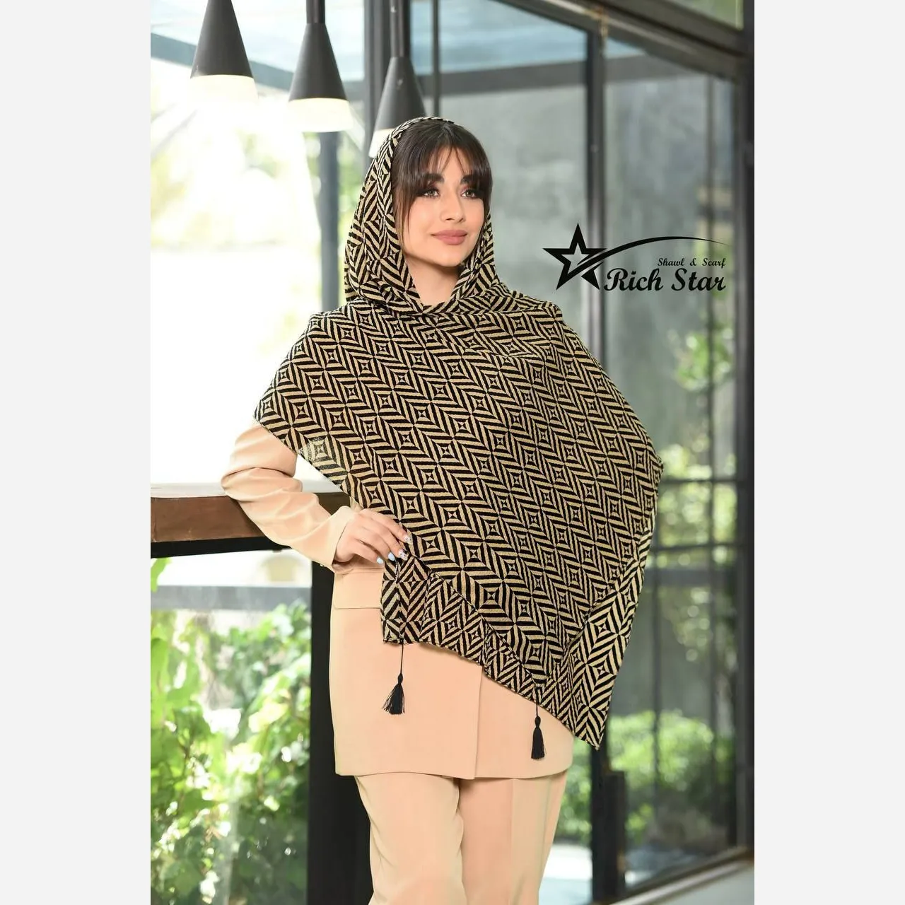 شال زنانه اسپرت کریشه برشکا قواره بلند مناسب بهار و تابستان
