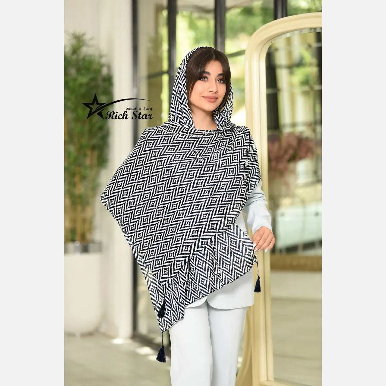 شال زنانه اسپرت کریشه برشکا قواره بلند مناسب بهار و تابستان