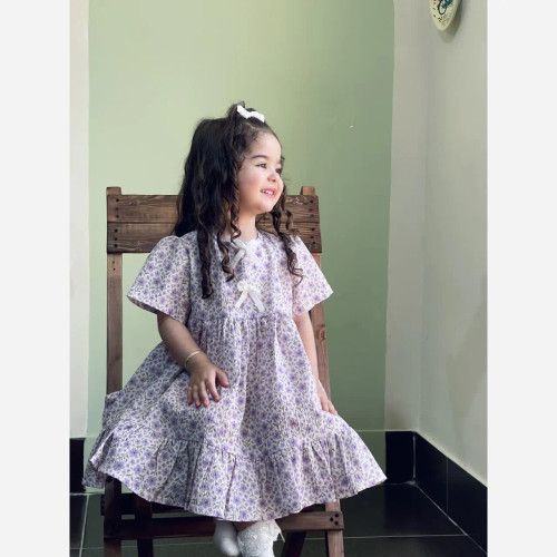 پیراهن عروسکی پفکی دخترانه مدل ترانه