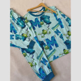 بلوز و شلوار راحتی پنبه یکرو پسرانه طرح سالیوان و بتمن سایز 9 تا 12 سال