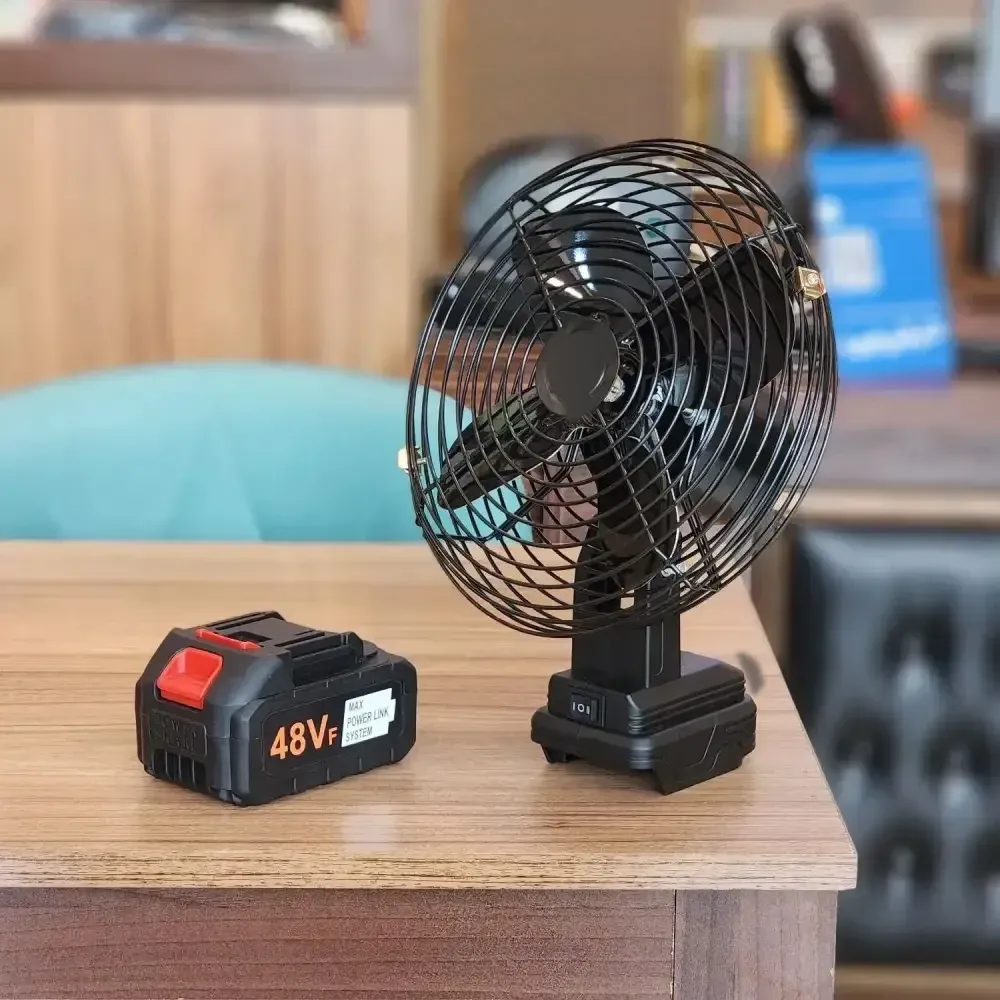 پنکه شارژی فلزی پرقدرت لیتیومی