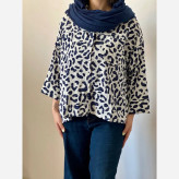 شومیز زنانه کریشه نخ تابستانه خنک فری سایز
