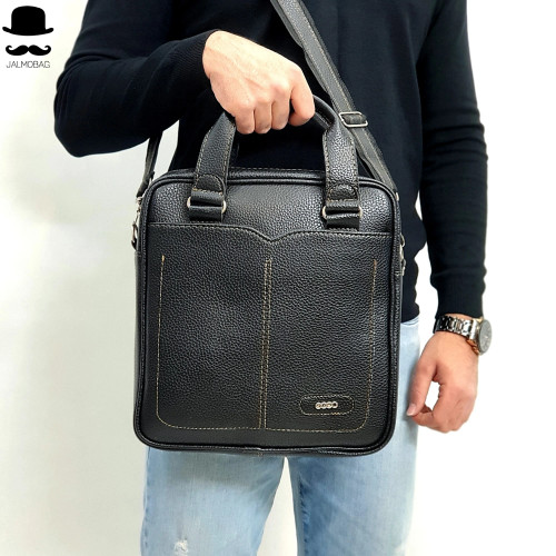 کیف اداری لپتاپی چرمی ایستاده دوشی و دستی با جای لپتاپ و ضربه گیر
