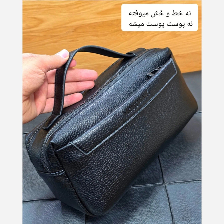 کیف دستی دوحالته مونت بلانک چرم وارداتی چهار زیپ