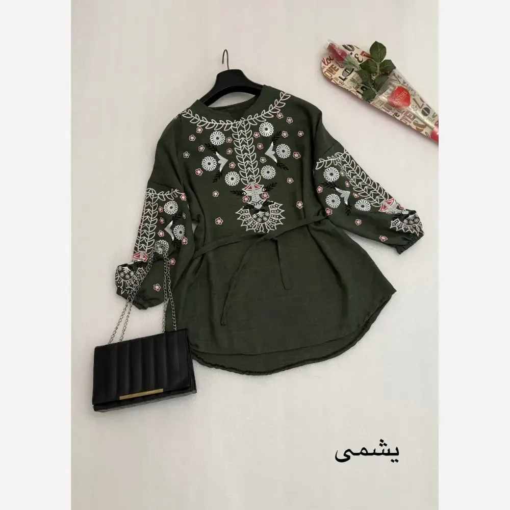 شومیز مانتویی شانتون درجه یک فری سایز حدیث