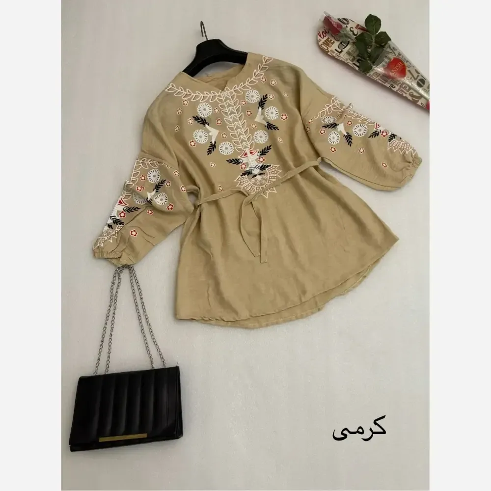 شومیز مانتویی شانتون درجه یک فری سایز حدیث