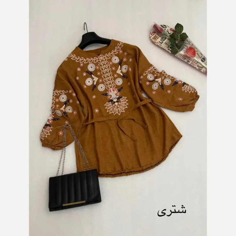شومیز مانتویی شانتون درجه یک فری سایز حدیث