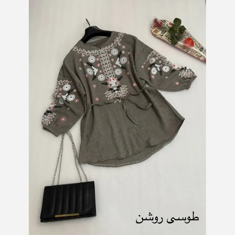 شومیز مانتویی شانتون درجه یک فری سایز حدیث