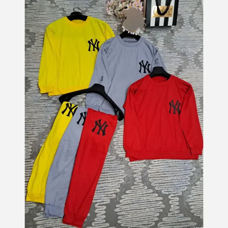 ست بلوز و شلوار زنانه سوپر اسپان توکرکی طرح NY فری سایز