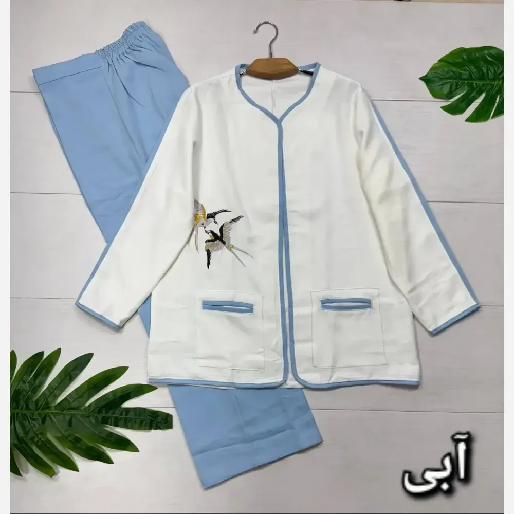 کت و شلوار مجلسی زنانه مدل پرستو جنس مازراتی سایز فری 38 تا 46