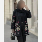 کت مجلسی زنانه مدل رازقی جنس مخمل درجه یک رنگ مشکی فری سایز