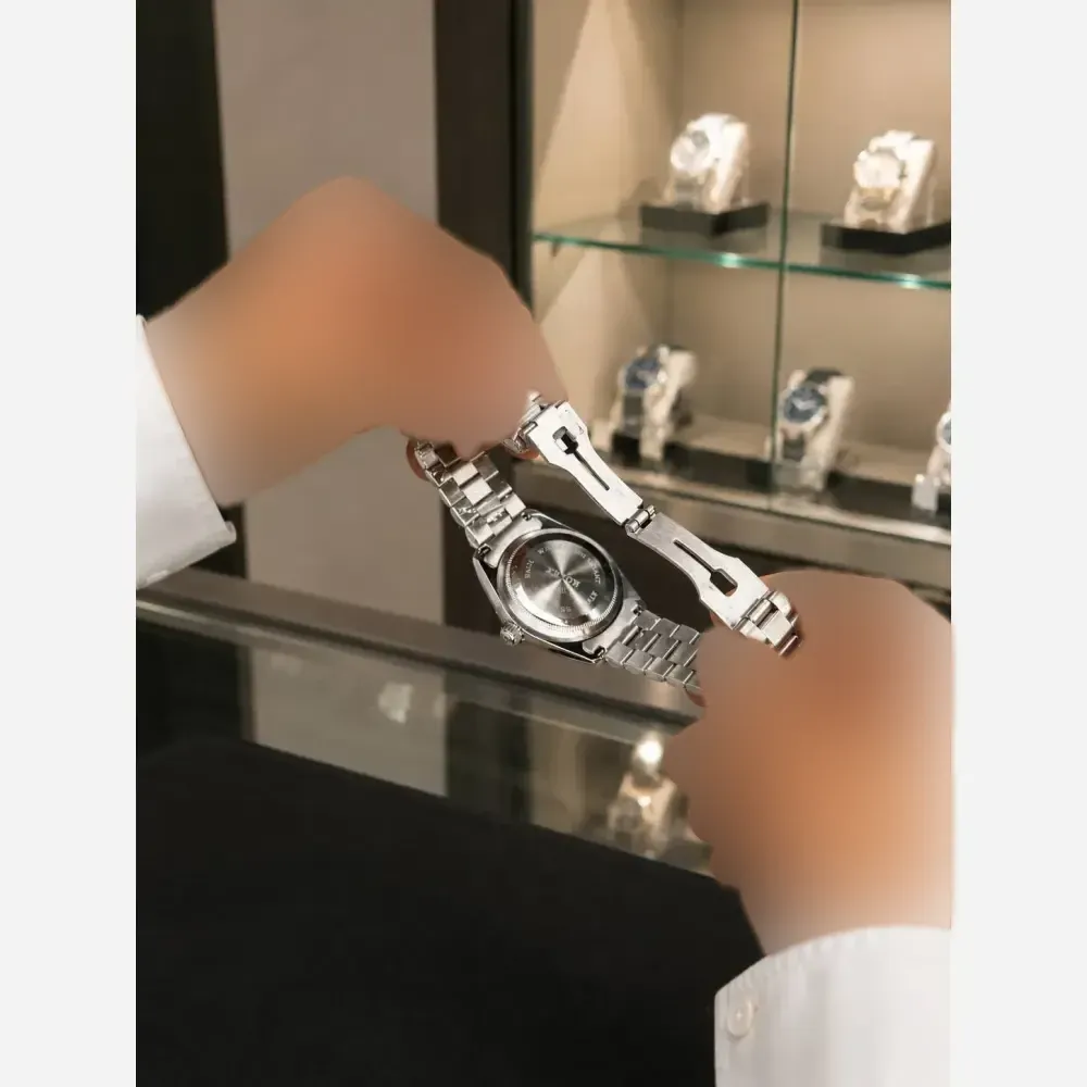 ساعت مچی عقربه ای مردانه رولکس مدل دراگون بند استیل تقویم دار