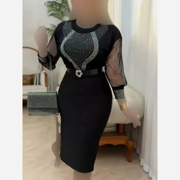 شومیز مجلسی ساعت شنی ویسکوز پنبه مشکی فری سایز