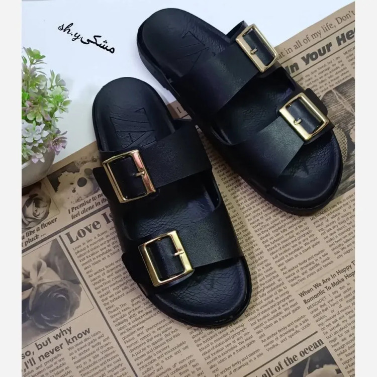 صندل زنانه چرم بیاله مدل زارا صدف طبی سبک و راحت